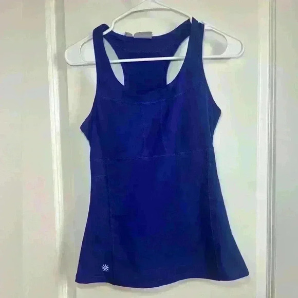 Athleta PR Racerback Tank II Sapphire Blue. Size Small. - Picture 2 of 7